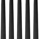 Elegant Black 12 Inch Taper Candles - Pack of 12 Premium Unscented, Dripless & Smokeless Hand-Dipped Candles for Birthday, Wedding or Dinner Decorations and Formal Candlelighting