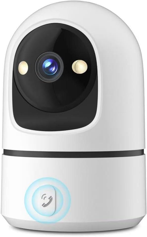 Apone 2.4Ghz WiFi Security Camera Indoor, Baby Monitor Pet Camera 360 for Home Security, One-Touch Call, Smart Motion Detection, IR Night Vision