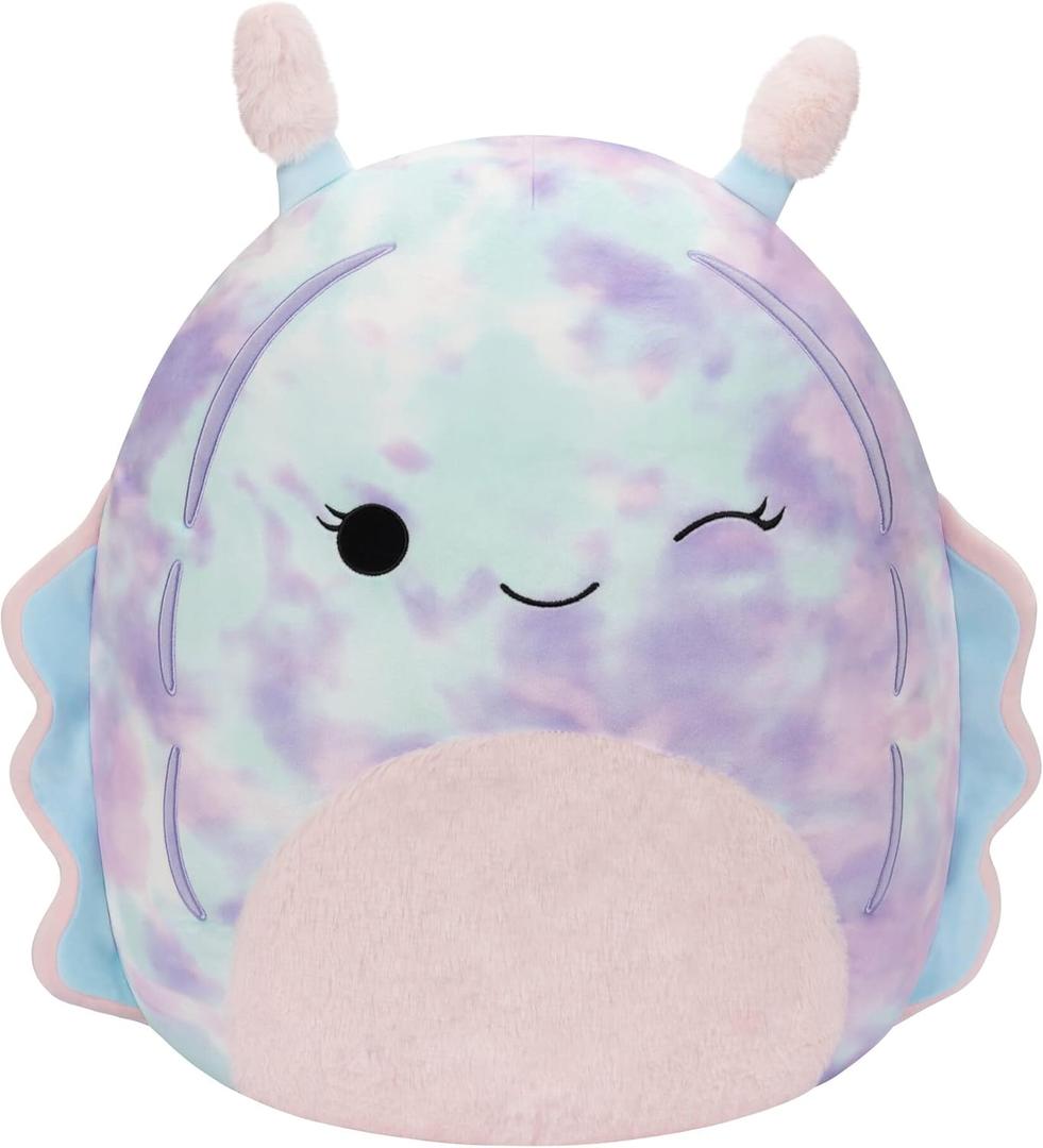 Squishmallows 14-Inch Dottie Pink and Blue Tie-Dye Sea Slug - Large Ultrasoft Official Kelly Toy Plush (Tie-dye Sea Slug)