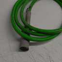 7 Way Trailer Cord 12 FT ABS Heavey Duty, Flexible -85F Cold Resistance Straight Electrical Power Cable Green for Semi Trailers Trucks Tractors, 4/12+2/10+1/8 Gauge Wire Cable