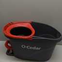 O-Cedar EasyWring Microfiber Spin Mop & Bucket Floor Cleaning System + 2 Extra Refills, Red/Gray