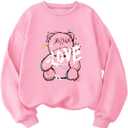 Floerns Women's Letter Graphic Print Long Sleeve Sweatshirt Pullover Tops (X-Large)