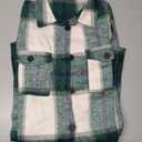 PRETTYGARDEN Women's Plaid Shacket Jacket Fall Fashion 2026 Long Sleeve Button Up Flannel Shirt Winter Clothing Woolen Coats