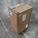 Amazon Basics Automatic Dual Compartment Trash Can with Lid, Hands-Free, Fingerprint Resistant, Odor Control, Stainless Steel, D-Shaped, 80 l, 2 Bins