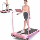 ANCHEER Walking Pad with Incline - Under Desk Treadmill with Handle Bar