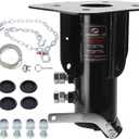 5th Wheel to Gooseneck Adapter,Height Adjustable from 14 to 19 inches,20000 LBS GTW 4000 LBS VTW,2-5/16" Ball, Compatible with RV & Camper Trailers