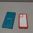 Diaclara Designed for iPhone 12/12 Pro Case, Full Body Rugged with Built-in Touch Sensitive Anti-Scratch Screen Protector, Soft TPU Bumper Case for iPhone 12/12 Pro 6.1" (Red and Clear)