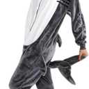 vavalad Adult Shark Onesie Pajamas Unisex Cosplay Costume Women and Men XL
