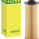 Mann Filter HU 6022 z Cartridge Oil Filter Replacement with Oil Drain Plug Gasket Compatible With BMW 540i, 540i xDrive, 740i, 740i xDrive, 745e xDrive, 840 Series, M Series, X Series, Z4