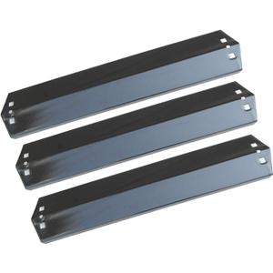 Direct Store Parts DP105 (3-Pack) 18 15/16 x 3 7/8 Inch Porcelain Steel Heat Plates Replacement for CharGriller 3001,3008,3030,4000,5050,5252, for King Griller 3008,5252 Gas Grill