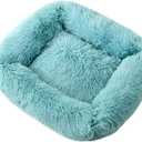 Dog Bed Furry Nest for Small Puppy Kitten Non-Slip Dog Basket Pet Bed with Thicken Cover Multicolored Couch Bed