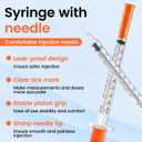 30 Pack U-100 1ml 30G 5/16" (8mm) Disposable Syringe with Needle, Individually Wrapped Lab Supplies