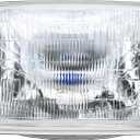 fokes H6054Super vision Halogen Sealed Beam Headlight Low & High Beams Headligh7square,200mm, #H6054