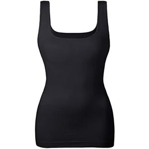 EUYZOU Women's Tummy Control Shapewear Tank Tops Seamless Square Neck Compression Tops Slimming Body Shaper Camisole L