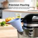 Flour Funnel for Kitchen Mixer,Flour Funnel- Stand Mixer Attachment,Kitchen Attachments for Mixers Accessories,for Egg Liquid and Both Flour.
