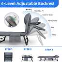 Camping Cot with Mattress, No Assembly Required Heavy Duty Folding Camping Cot for Adults, 550 Lbs Capacity Adjustable Portable Sleeping Bed for Indoor, Outdoor & Patio Use (L''70)