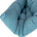 Chair Cushion, Chair Cushions for Dining Chairs, Chair Pads and Mat with Ties for Indoor Kitchen Seat and Desk (Teal, 6 Count - 17 x 16 in)