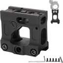 Phoking Red Dot Riser Mount Picatinny Riser Mounts for T1 T2 H1 H2 Optic Sight Accepts All Footprint Optics (Black)