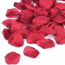 Neaticoo Burgundy Rose Petals 300pcs Silk Rose Petals Flower Petals for Wedding Flower Girl Basket Anniversary Romantic Night Party Table Centerpieces Valentines Decoration(Burgundy)