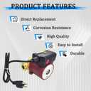 59896775 115V Circulator Pump Replacement Compatible with Grundfos UP15-29SU,9H 60Hz Circulating Pump Used for Radiant Heating, Hydronic Heating, Fan Coil Heating, Solar and Other System Types.