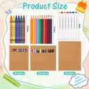 30 Packs School Art Set Kid Crayons Markers and Colored Pencils Bundle Kit Coloring Supplies Classrooms Student Christmas Holiday Gift