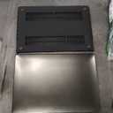 KEROM Compatible with Crocodile MacBook Pro 13 Inch Case 2026 2022-2016 M2 M1 A2338 A2289 A2251 A2159 A1989 A1706 A1708, Textured Alligator Skin Snakeskin PU Leather Hard shell & Keyboard Cover, Black