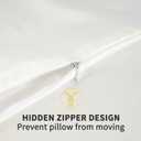 ZIMASILK 100% Pure Mulberry Silk Pillowcase for Hair and Skin Health,Soft and Smooth,Both Sides Premium Grade 6A Silk,600 Thread Count,with Hidden Zipper,1pc(Standard 20''x26'',Ivory)