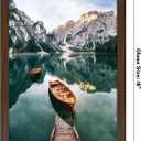 Americanflat 12x18 Poster Frame with Shatter-Resistant Glass - Signature Collection - Gallery-Style Frames Made of Engineered Wood - Photo Frame for Wall Display - Walnut