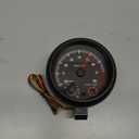 Universal 3.75" 12V White LED Backlit Tachometer Gauge with Red Shift Light for Auto Gasoline Car, 0-8000 RPM