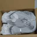 Restaurantware Insulated Delivery Bags 100 Count 4.724 x 3.937 x 11.024 Inches Nonwoven Take Out Bags For Food With Sturdy Handles, White Insulated Grocery Bags Tamper-Evident Foldable