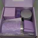 Mothers Day Gifts for Mom, 9pcs Happy Birthday Gifts for Women, Unique Birthday Relaxation Spa Gift Christmas Ideas Relaxing Lavender Set Self Care Gift Basket for Her Mom Sister Friend Teacher (Purple)
