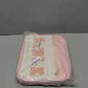 Bible Cover Case for Women Grils, Preppy Bible Bag with Adjustable Shoulder Strap, Waterproof Bible Carrying Tote Bags Holder for Bible Study Supplies Accessories & Christian Gifts (Light Pink) (Large)