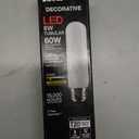 Satco 8-Watt LED E26 Light Bulbs, 3000K, 15000 Hour Rating, Dimmable, 6 Pack