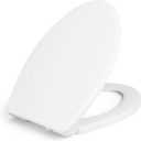LUXE TS1008E Slow Close Elongated Comfort Fit Toilet Seat, White