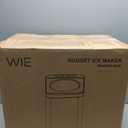 WIE Nugget Ice Maker Countertop, 44 lbs in 24 Hours, Pellet Ice Maker Machine with Self-Cleaning, 0.75 Gallon Tank & Scoop Included, Crushed Pebble Ice Makers for Home/Office/Bar/Party, Silver