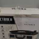 Victrola Journey Bluetooth Portable Suitcase Record Player  with Built-in Speakers, 3 Speed Vinyl Record Player, RCA Out, Headphone Jack (Light Grey)