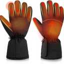 Heated Gloves for Men Women,Touchscreen Windproof Waterproof Electric Heated Warming Glove for Hiking Snowboading Cycling Camping Winter Heating Sports Gloves (Large)