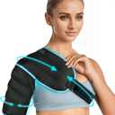 REVIX 3D Sewing Shoulder Ice Pack Wrap for Better Snug Fit and Putting on, Ice Pack for Shoulder Brace, Hot Cold Gel Packs Reusable for Discomfort Relief, Muscle Relaxation & Daily Use