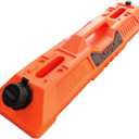 1.7 Gallon/6.5L Fluid Storage Container with Spout Resistant Antistatic Leak-proof Pack Emergency Backup Water Storage Can for Off-road Vehicles RVs SUV ATV Motorcycle without Mount, Orange