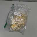 SHENLIU 30Pcs Gold Napkin Rings Set, Semicircle Metal Gold Napkin Holder Buckles Modern Serviette Buckles Metallic Adornment for Table Kitchen Dinner Party Wedding Christmas Valentine's Day