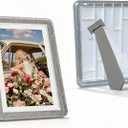 5x7 Picture Frame,2 Pack, Fits 5x7 Photo or 4x6 with Mat, Acrylic Front & Durable ABS Frame, Shatterproof UV-Resistant Tabletop Display, Vertical/Horizontal Home Dcor Frame, Double Colors