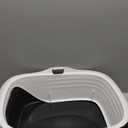 Arm & Hammer Rimmed Open Cat Litter Box, Wave with High Sides, High Sided Cat Litter Pan, Made in USA, Gray