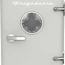 Frigidaire EFMIS171 Retro Mini Portable Personal Fridge - Ideal for Home, Office or Dorm - Includes Carrying Handle, AC/DC Wall/Car Charger (Grey), ‎10 x 7 x 10.5 inches