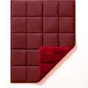 L'AGRATY Weighted Lap Pad - 5lb Cooling Blanket for Adults - Portable, Washable All-Season (29" x 24") (Burgundy)