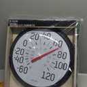 Taylor Big and Bold Wall Thermometer, Indoor Outdoor Thermometer, Wireless Thermometer with Easy to Read Numbers for Patio, Pool, and Indoor Areas, 13.25-inch, Black