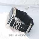 3 x LuReen Sport Band Compatible with Apple Watch 38mm 40mm 41mm 42mm 44mm 45mm 46mm 49mm Women Men, Soft Silicone Band with Jewelry Apple Watch Charm for iWatch Series 10 9 8 7 6 5 4 3 2 1 SE (With Band)