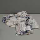 White Marbles Bar Stool Covers Round, Elastic Stool Cushion Cover Stool Slipcover Soft Bar Chair Covers Non Slip Stool Seat Covers Vanity Stool Cover, Easy to Clean (Large)