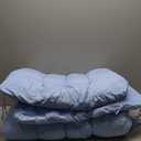 Vercraft Long Floor Cushion Large Floor Cushion with Brushed Cotton 74.8 x 27.5 x 3.15 in Jumbo Lounger Pillow for Outdoor Indoor Bay Window Meditation Yoga Reading Sleeping (Light Blue)