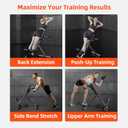 Roman Chair Hyperextension Bench Adjustable Back Extension Machine for Glutes, Hamstrings & Lower Back Foldable Multi-Purpose Workout Equipment for Home Gym