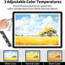 TSOCOS A3 Diamond Art Light Board, High-Brightness Light Pad with Side Physical Buttons & 6 Levels of Brightness, 3 Colors Magnetic Light Box for Tracing, Diamond Painting, Drawing, Weeding Vinyl